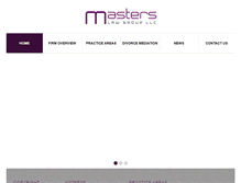 Tablet Screenshot of masters-lawgroup.com